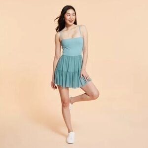 Blogilates NWOT Teal Ballerina Skort Athletic Dress SIZE LARGE